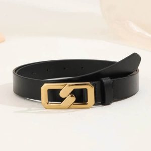 Geometric Buckle Belt