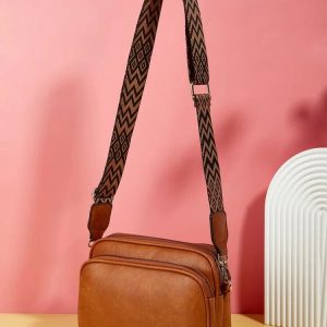 Geometric Strap Square Bag