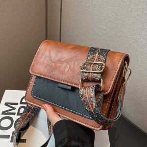 Mini Square Bag Colorblock Flap