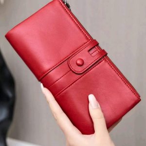 Retro Zipper Soft Long Wallet
